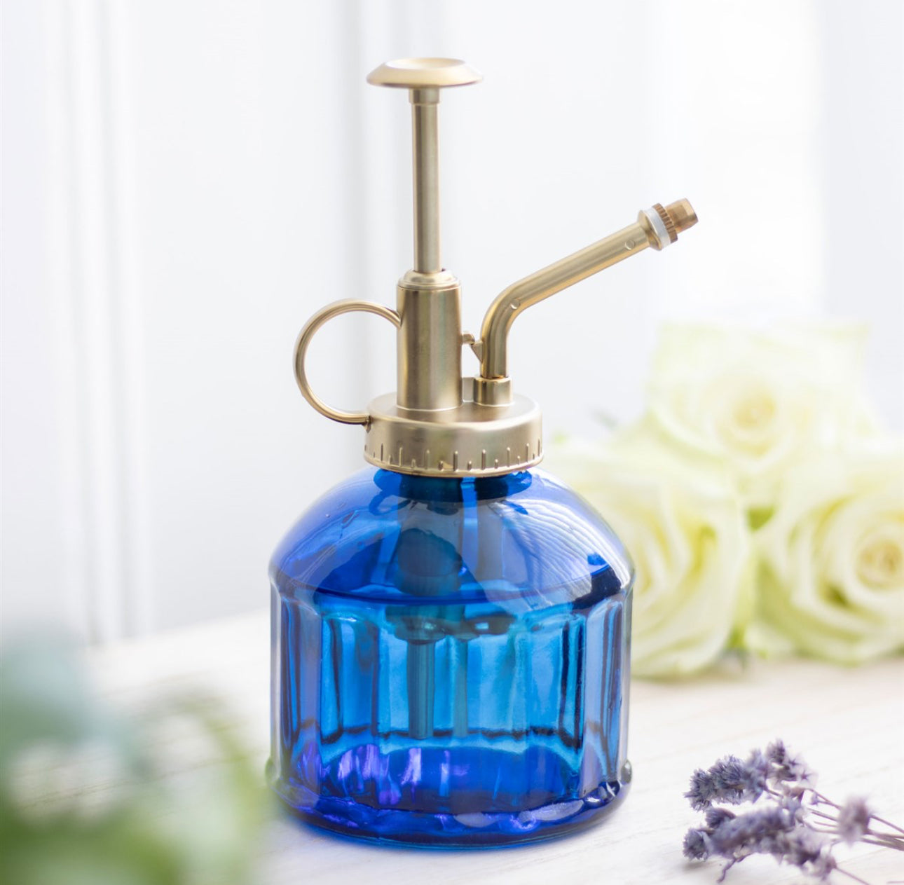 Pulverizador Vidrio Azul para plantas