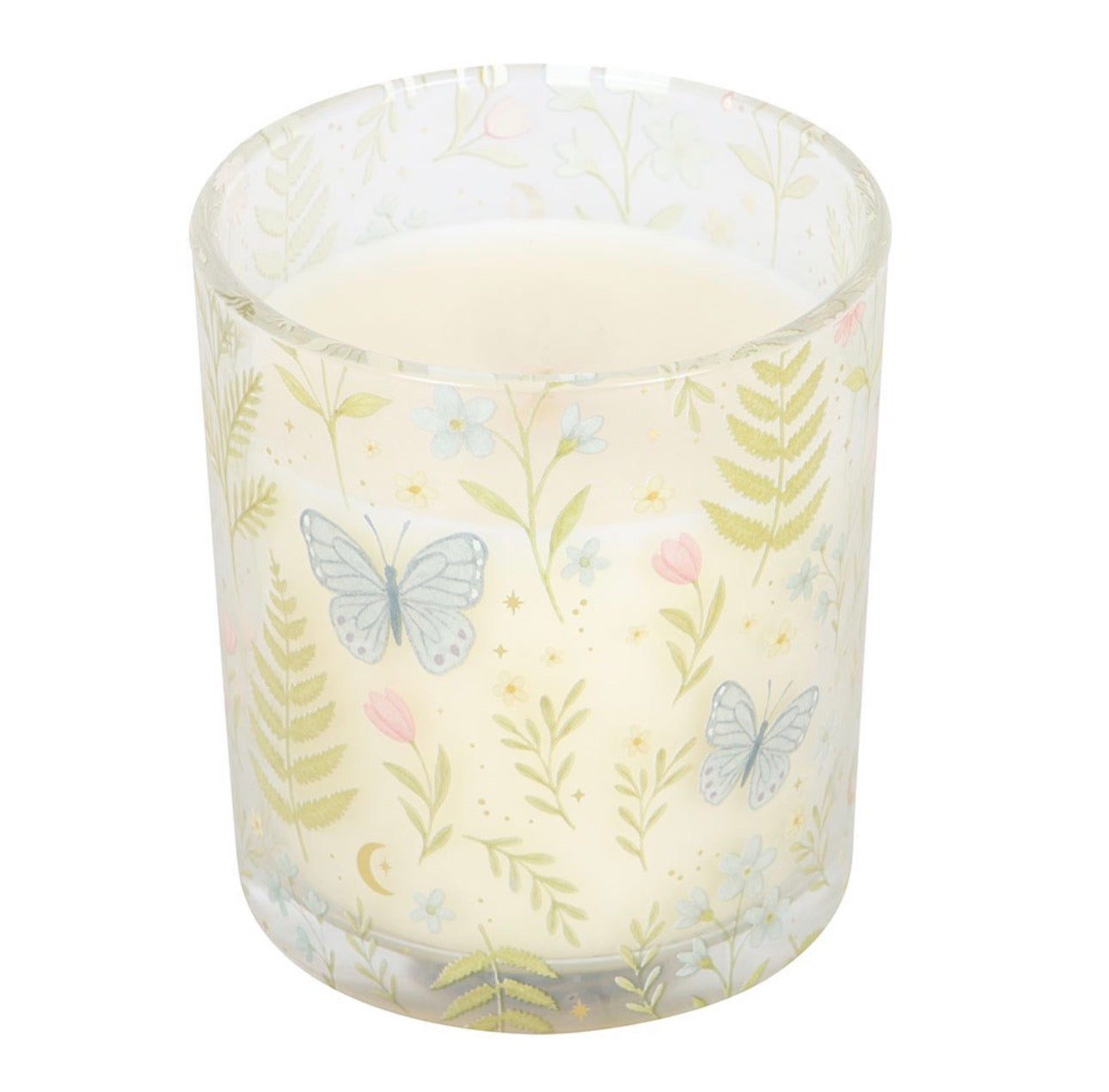 VELA LUNA BLOOM DE MARIPOSA, SALVIA Y MADERA DE CEDRO