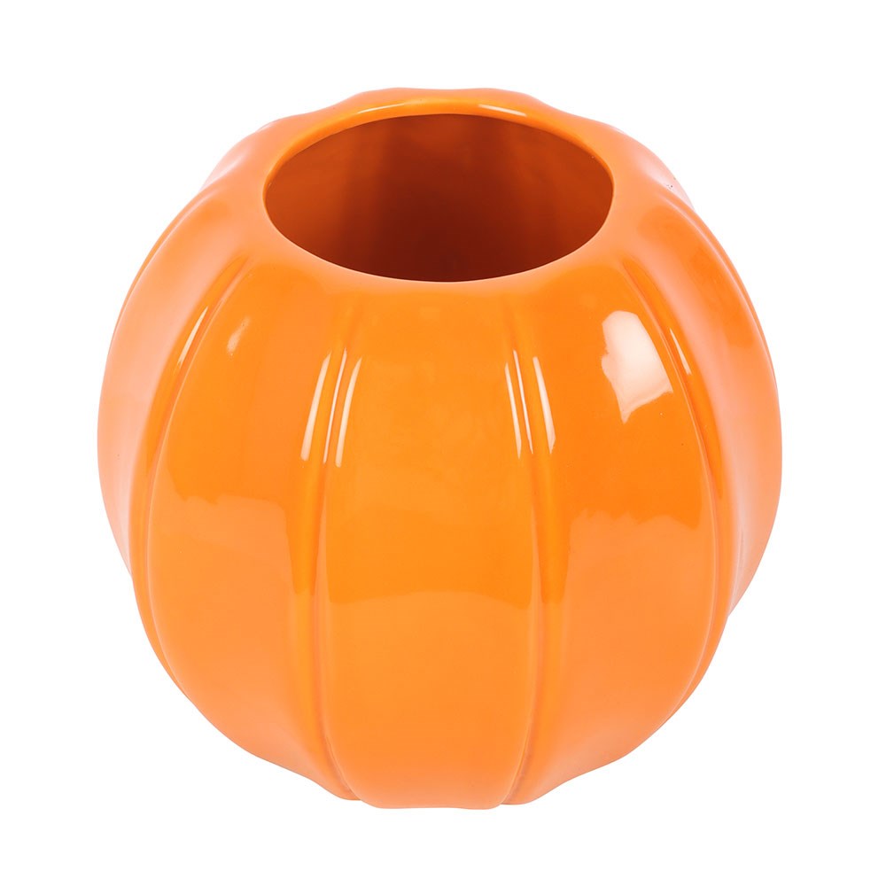 Jarrón de calabaza naranja