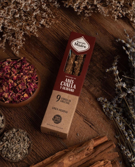 Incienso de canela, anís y Olibano