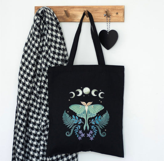 BOLSO TOTE DE POLIALGODÓN LUNA MOTH