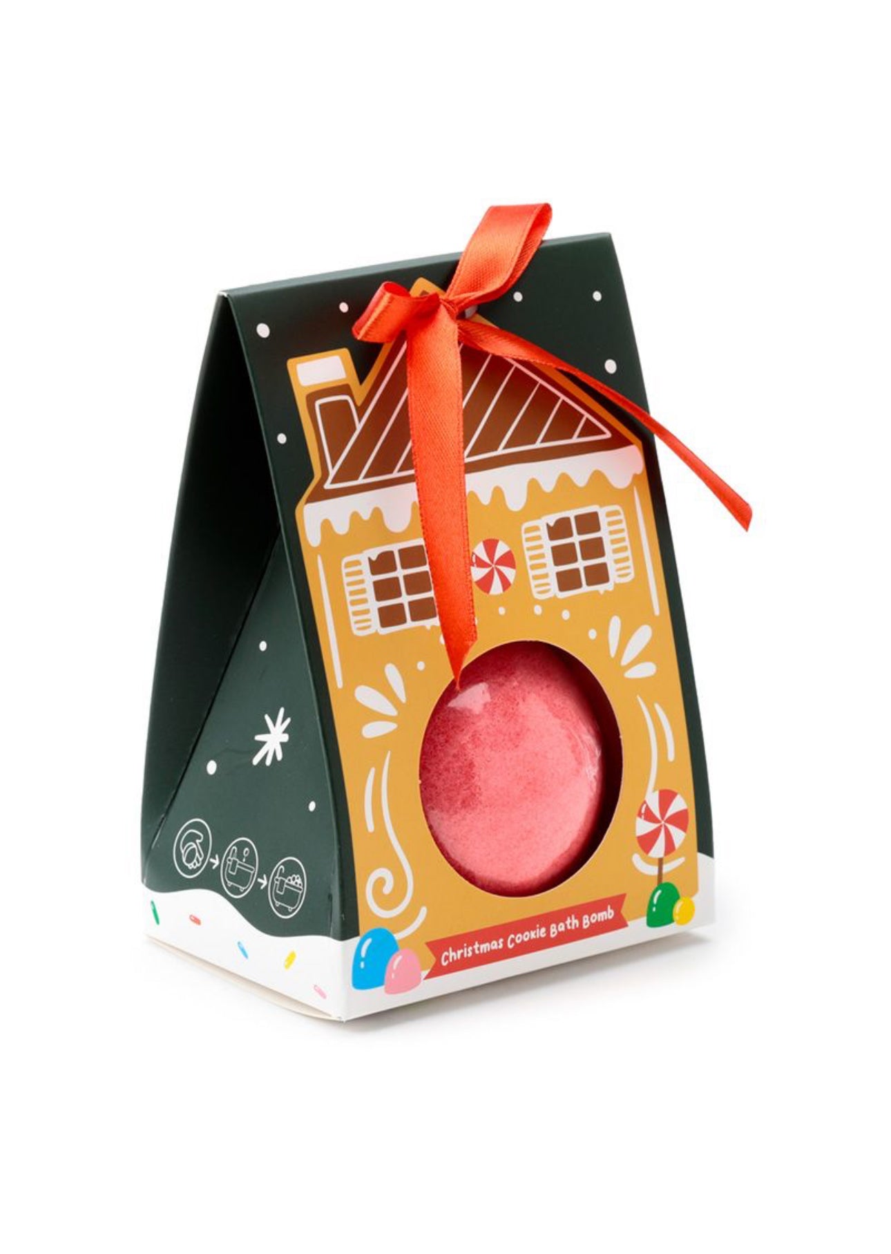 Bomba de Baño en Caja de Regalo Navidad Galleta de Jengibre