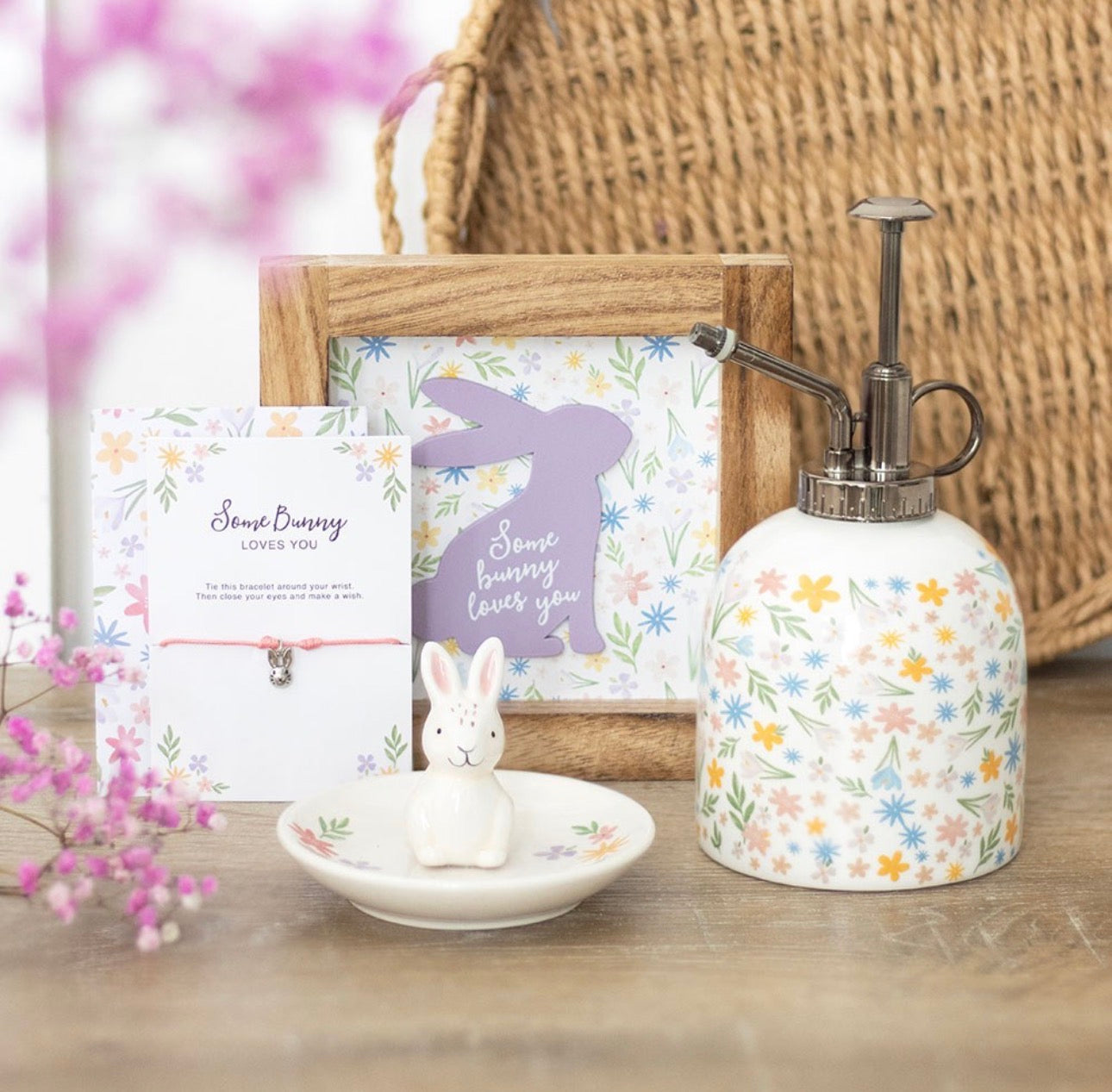DIFUSOR PLANTA DE CERÁMICA CON ESTAMPADO FLORAL DE PRIMAVERA MISTER
