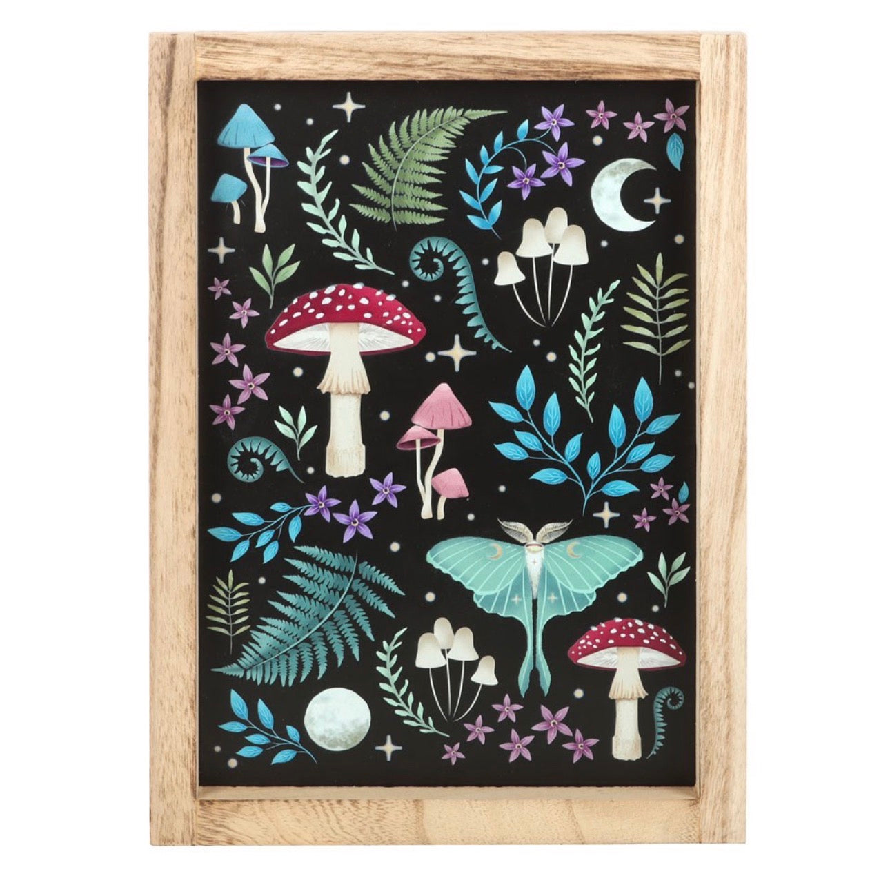 IMPRESIÓN DE ARTE DE PARED ENMARCADO BOSQUE OSCURO