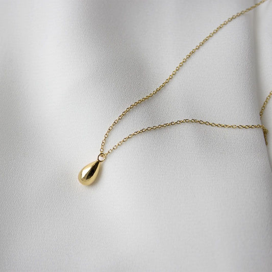 Collar colgante gota