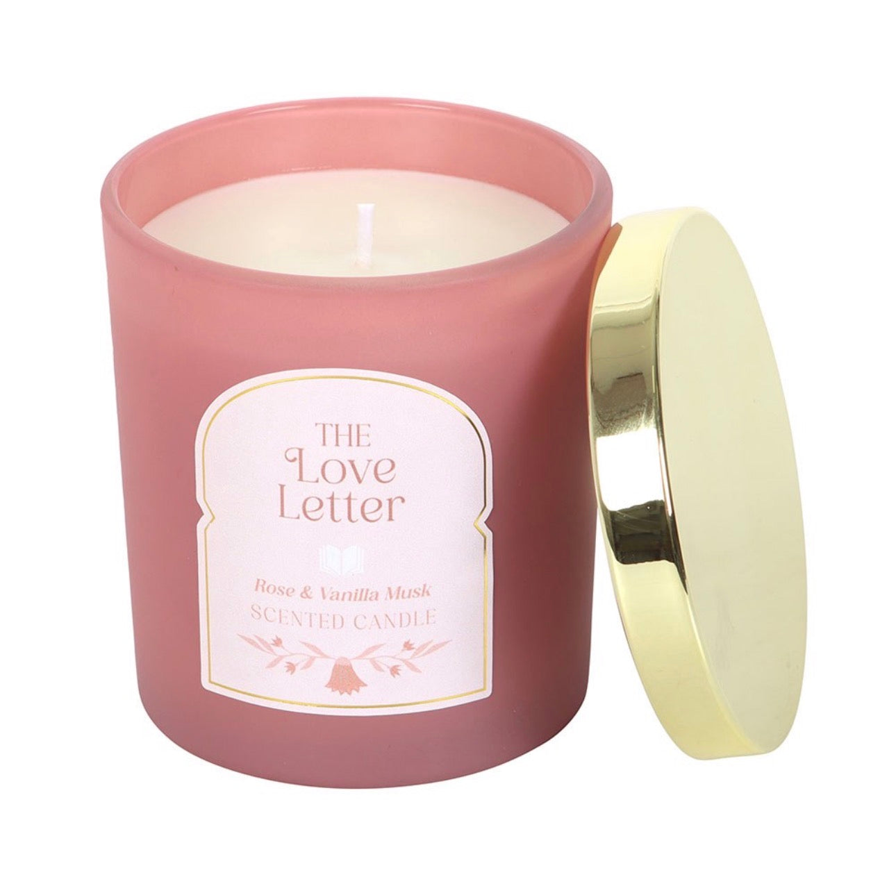 VELA LA CARTA DE AMOR DE ALMIZCLE DE ROSA Y VAINILLA