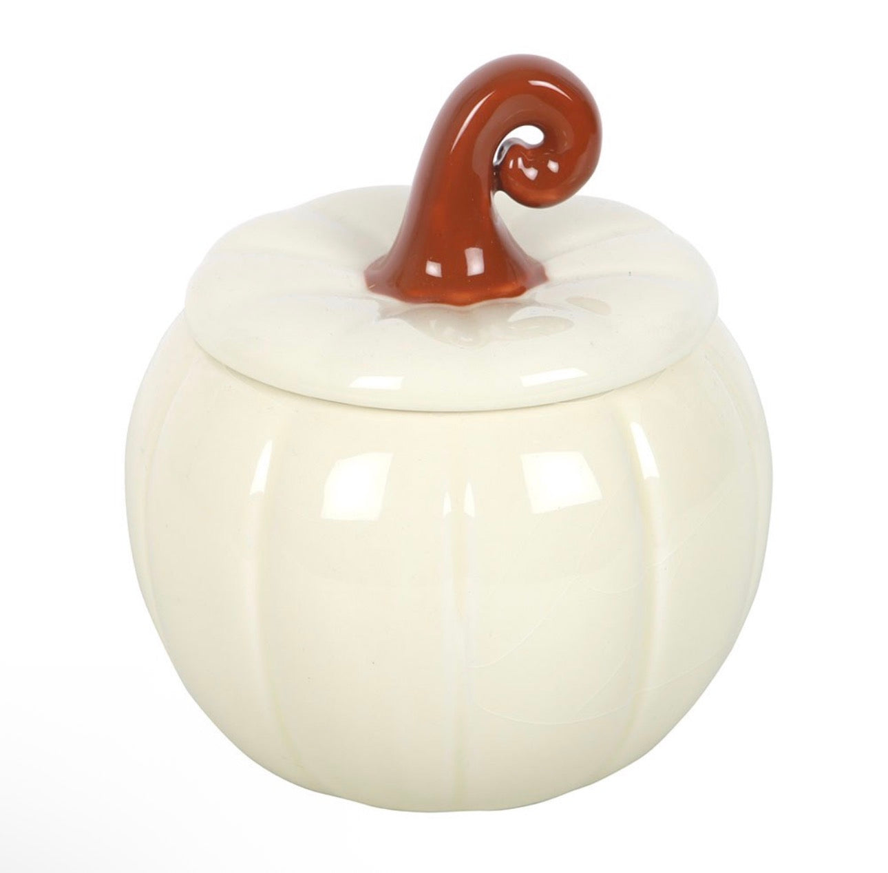 QUEMADOR DE ACEITE DE CALABAZA BLANCA RIZADA