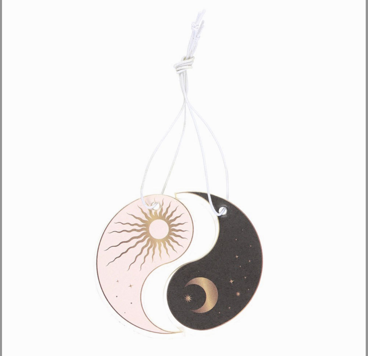 Paquete de 2 ambientadores con aroma a vainilla y yin yang