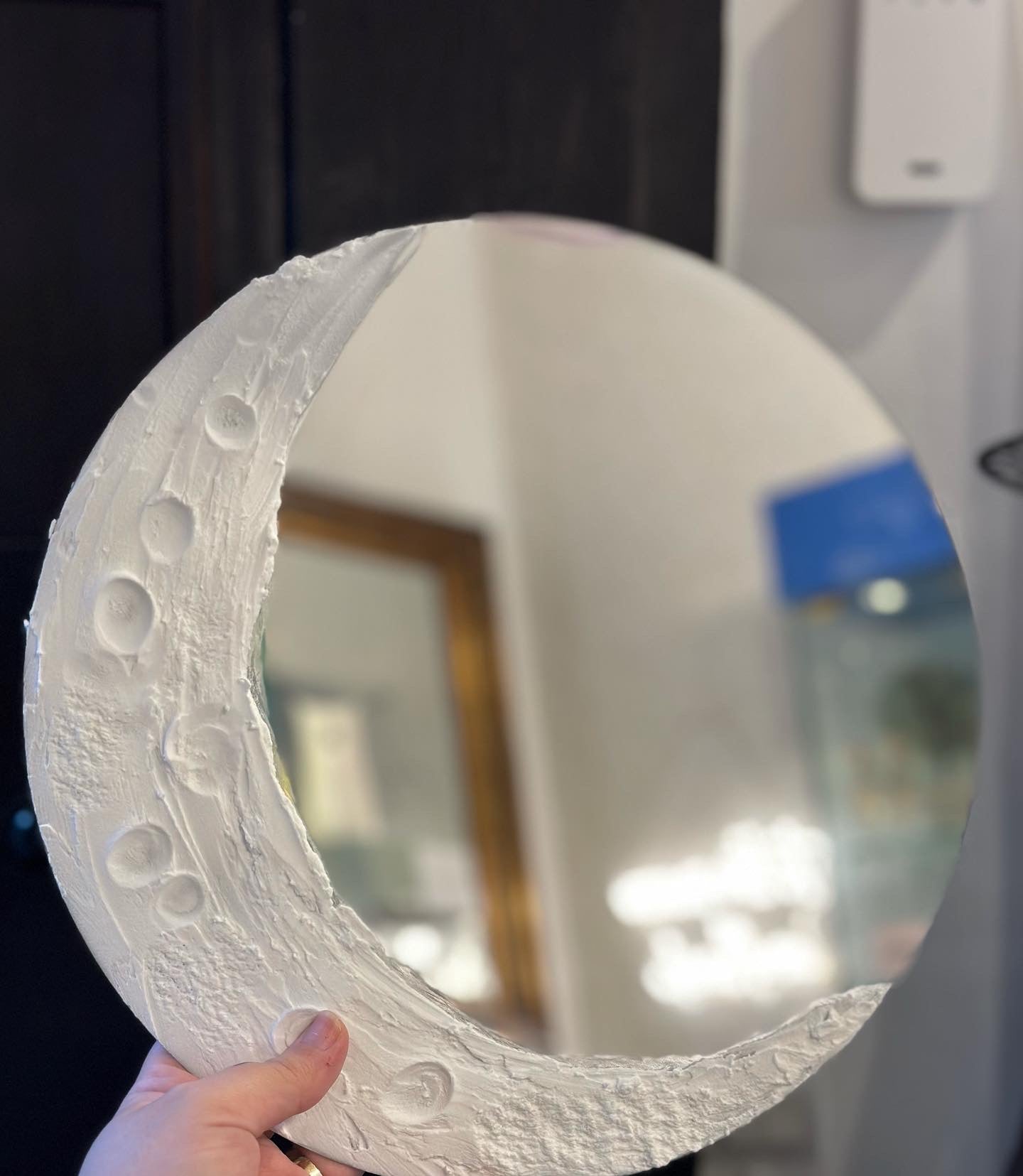Espejo de luna pintado a mano/Luar magic
