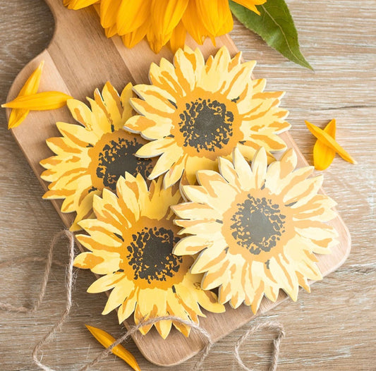 JUEGO DE POSAVASOS DE GIRASOL
