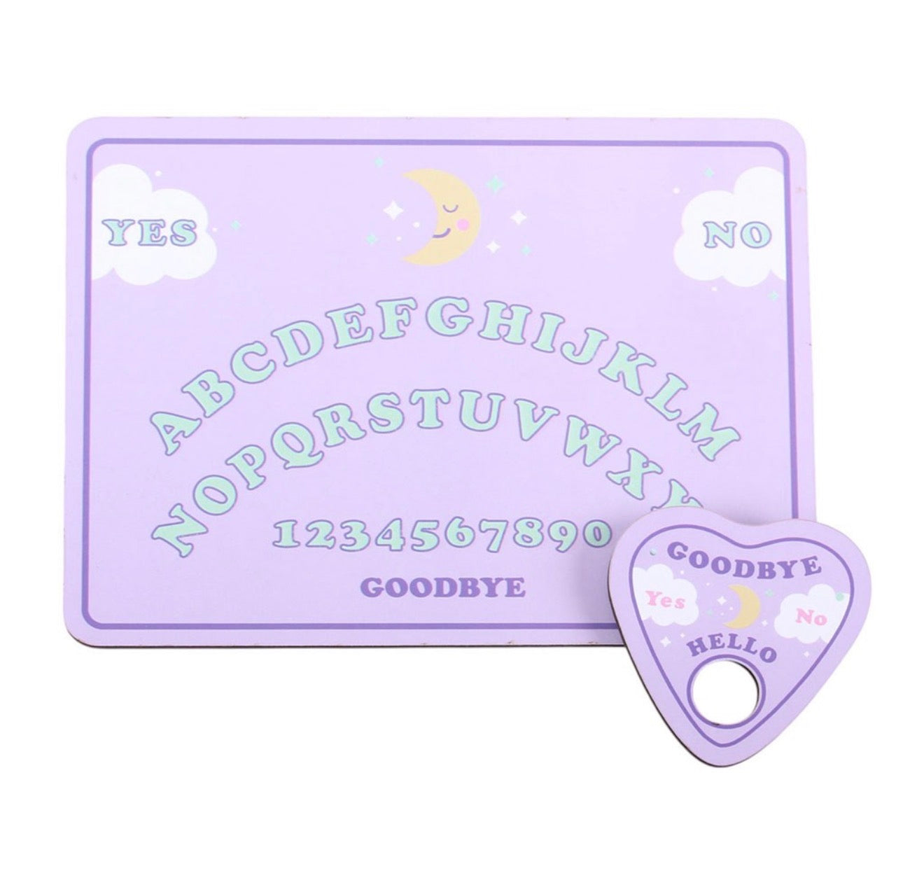 OUIJA KAWAII QUE BRILLA EN LA OSCURIDAD EN COLORES PASTEL