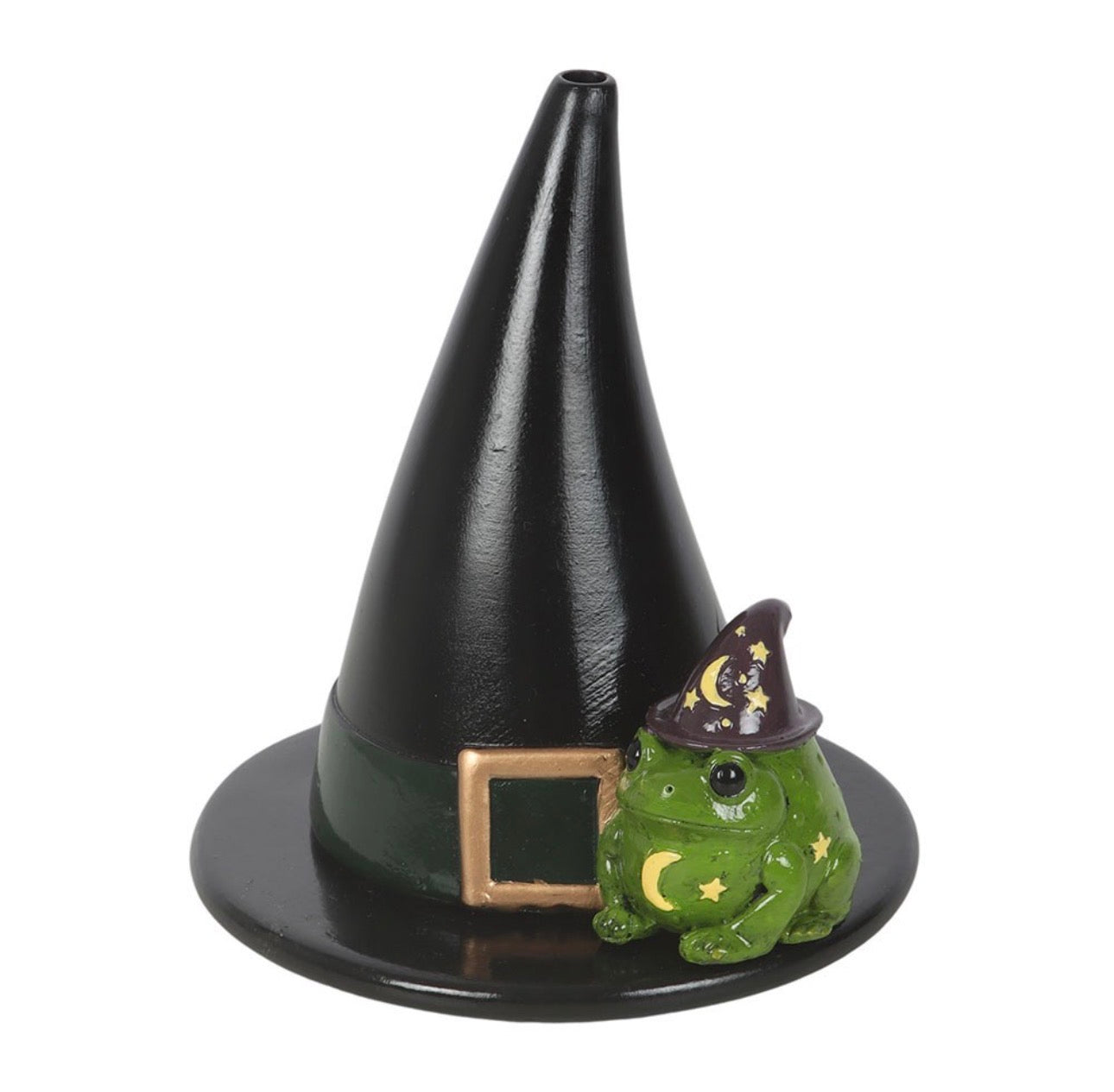 QUEMADOR DE CONOS DE SAPO MÁGICO Y SOMBRERO DE BRUJA