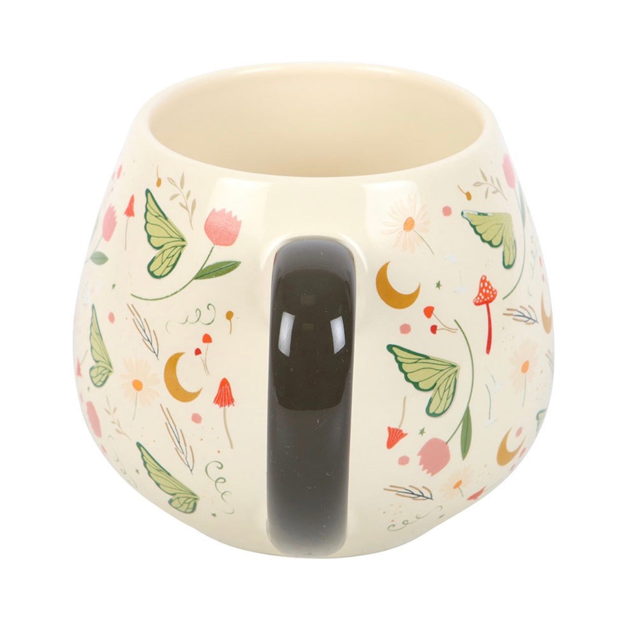 TAZA REDONDA CON ESTAMPADO DE FOLKLORE DE HADAS