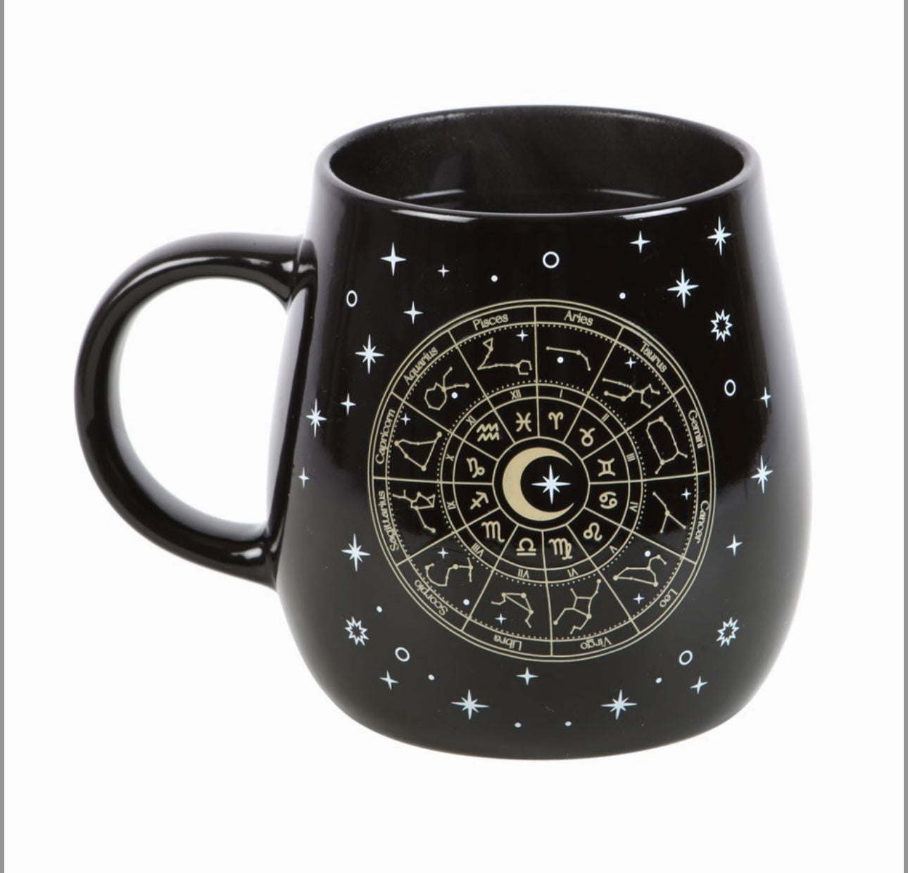 TAZA QUE CAMBIA EL COLOR CON RUEDA DE ASTROLOGÍA