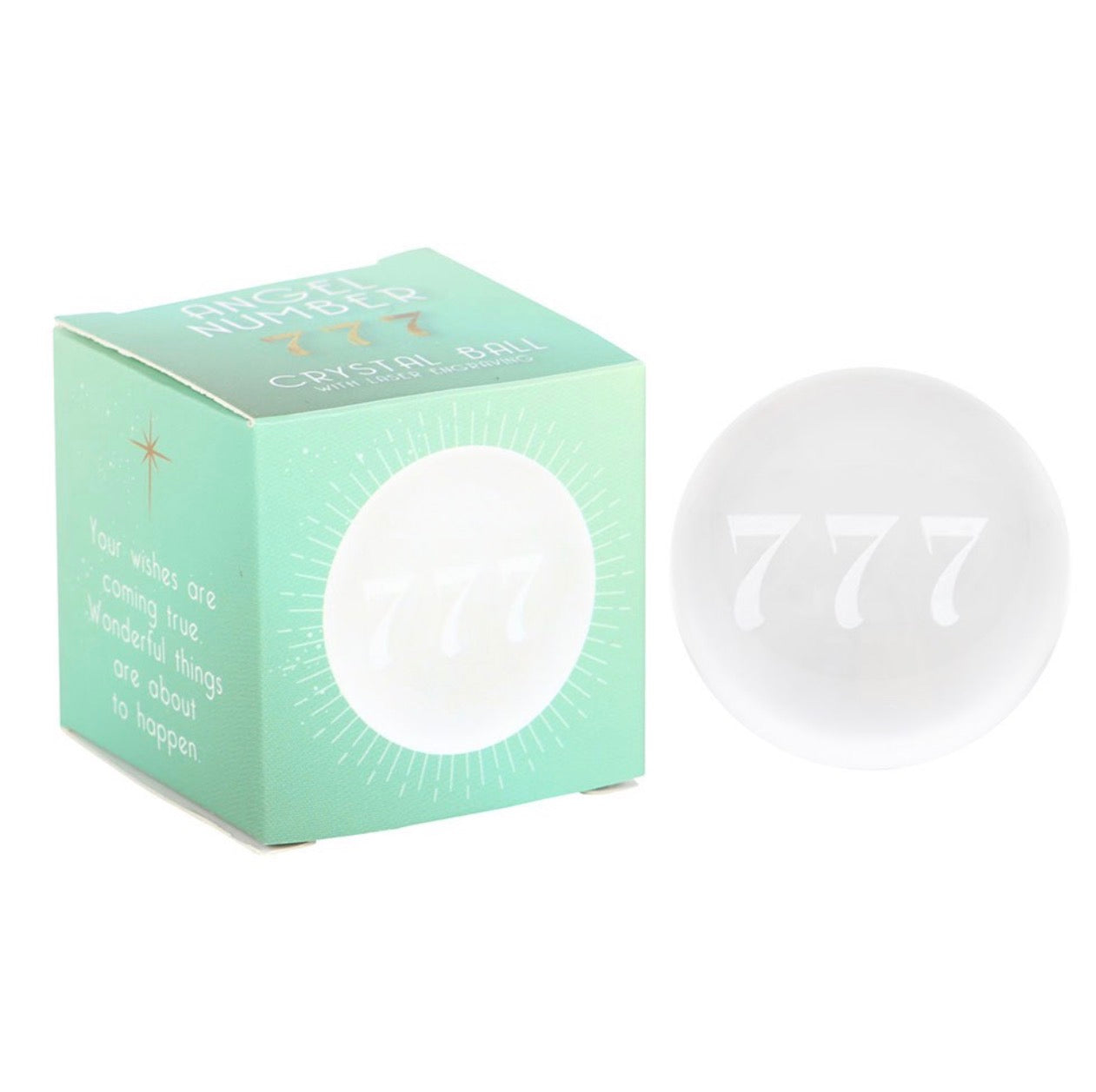 BOLA DE CRISTAL CON EL NÚMERO DE ÁNGEL 777
