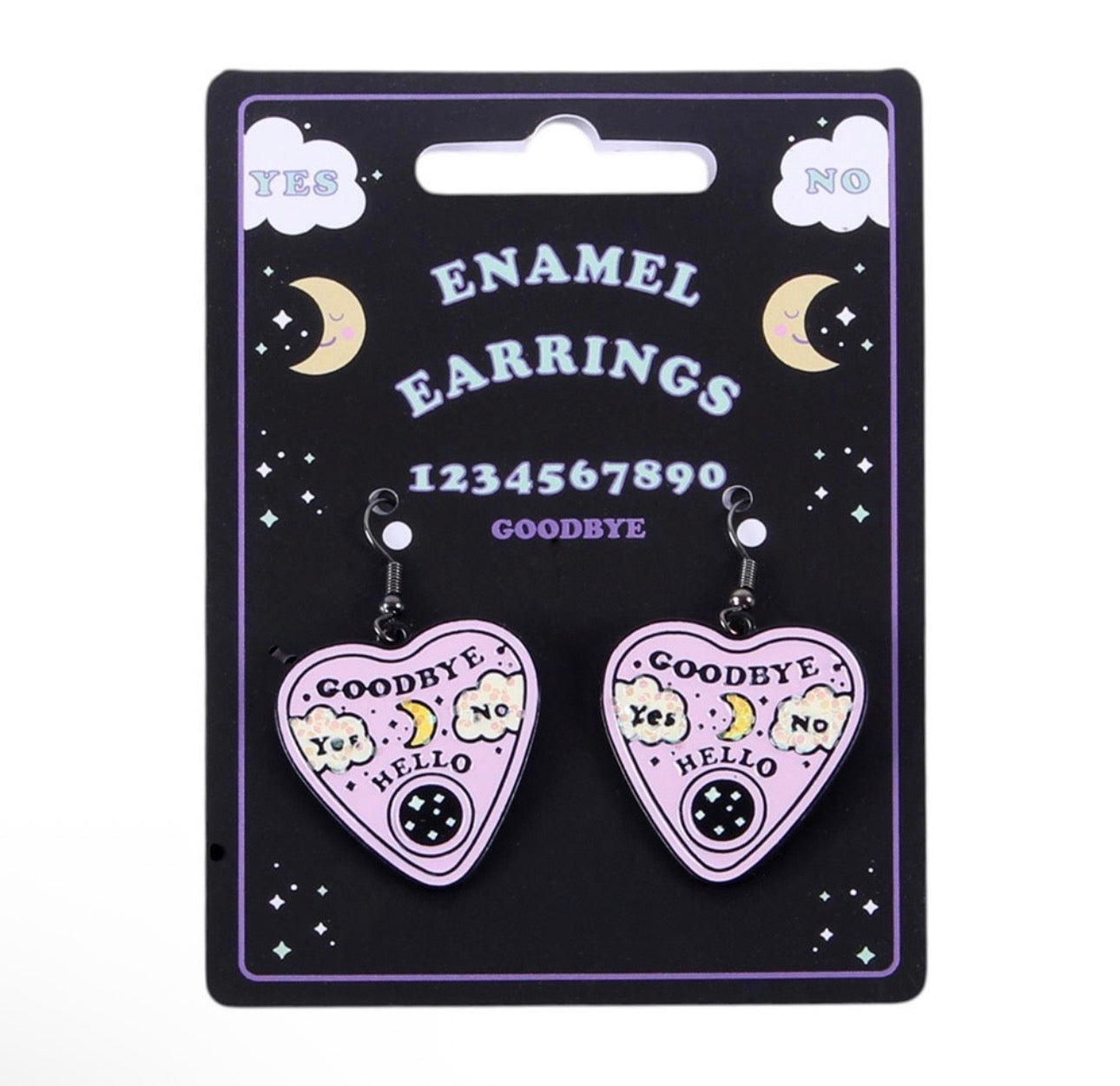 PENDIENTES DE PLANCHETTE CON TABLERO DE PALABRAS EN TEXTO PASTEL