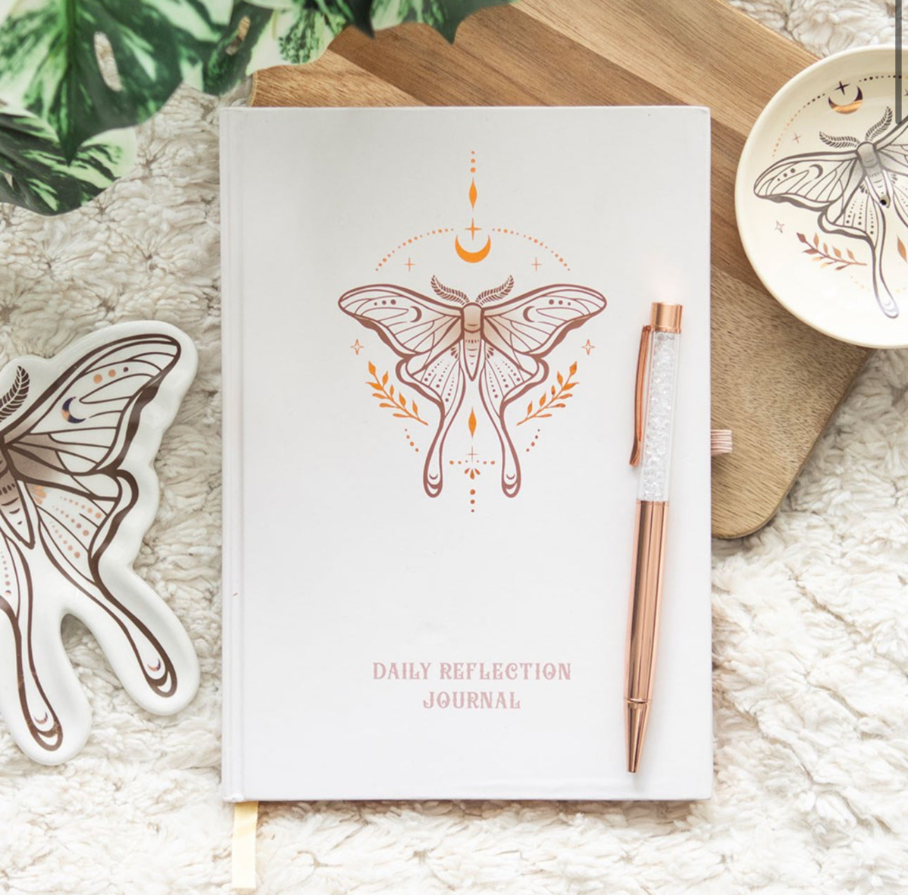 Libreta de reflexión diaria de Luna Moth