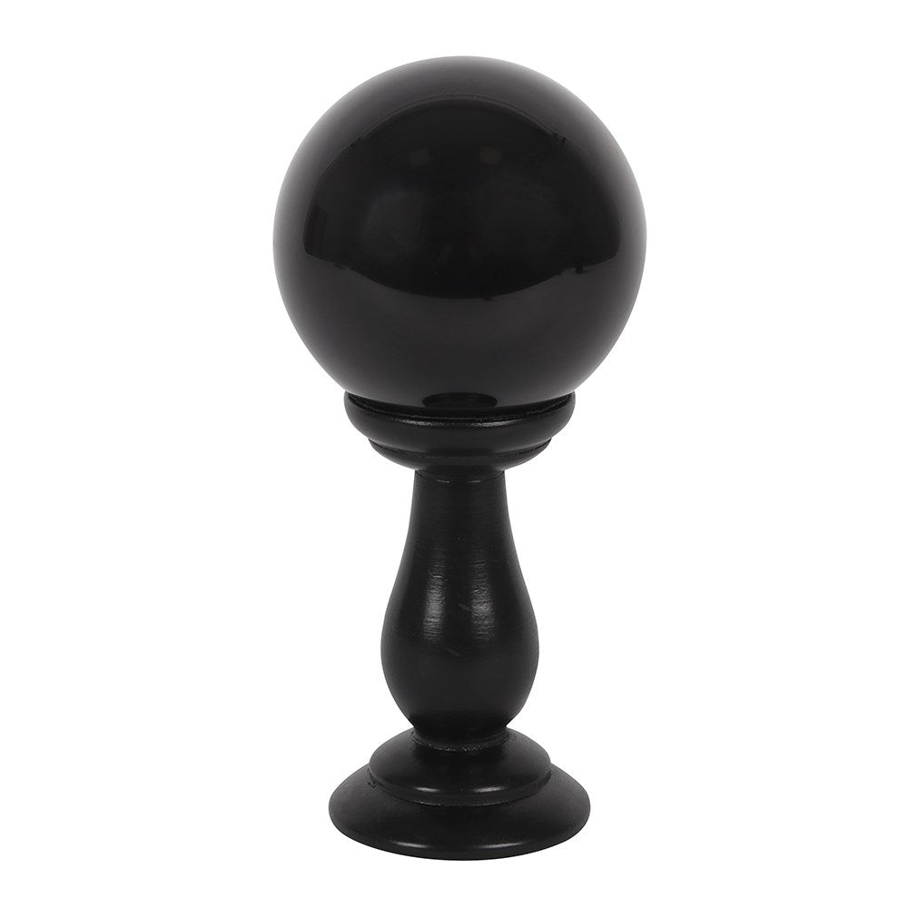 BOLA DE CRISTAL NEGRA SOBRE SOPORTE