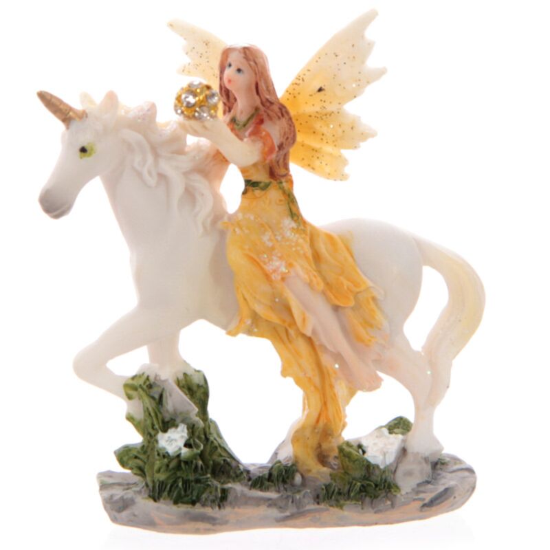 Figura Hada Floral y Unicornio con bolsa de regalo