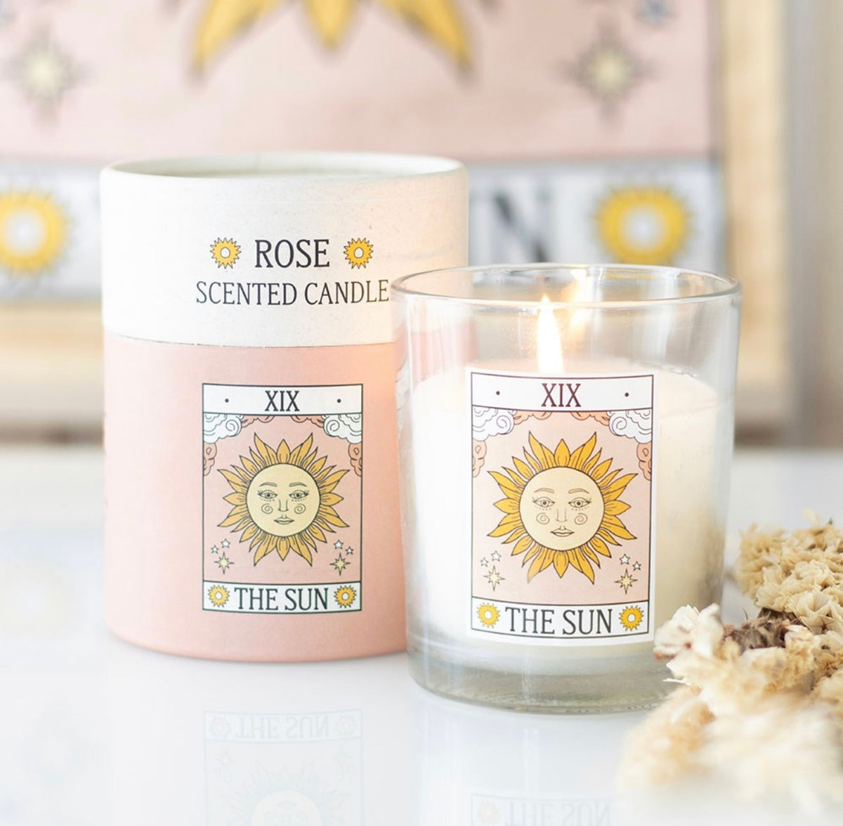 VELA «ROSE» DE SUN VINTAGE TAROT