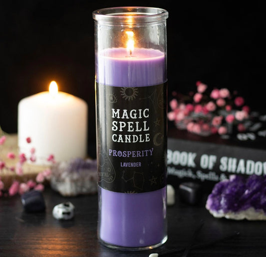 VELA DE TUBO «PROSPERITY LAVENDER MAGIC SPELL»