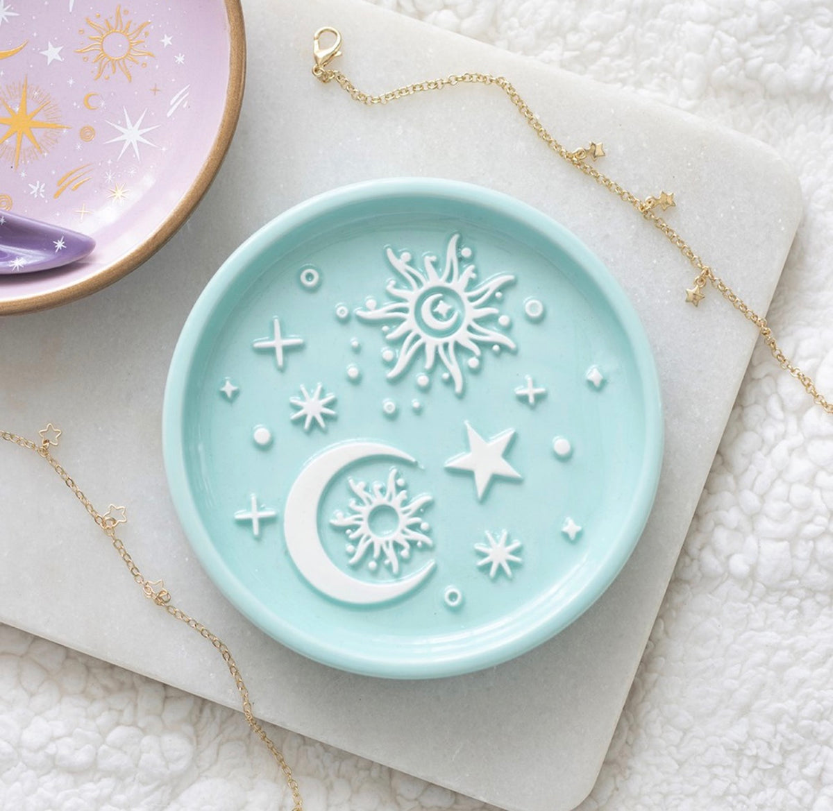 BANDEJA DECORATIVA «BLUE MOON AND SUN»