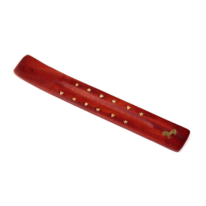 Quemador de Incienso de Madera de Mango Unicornio