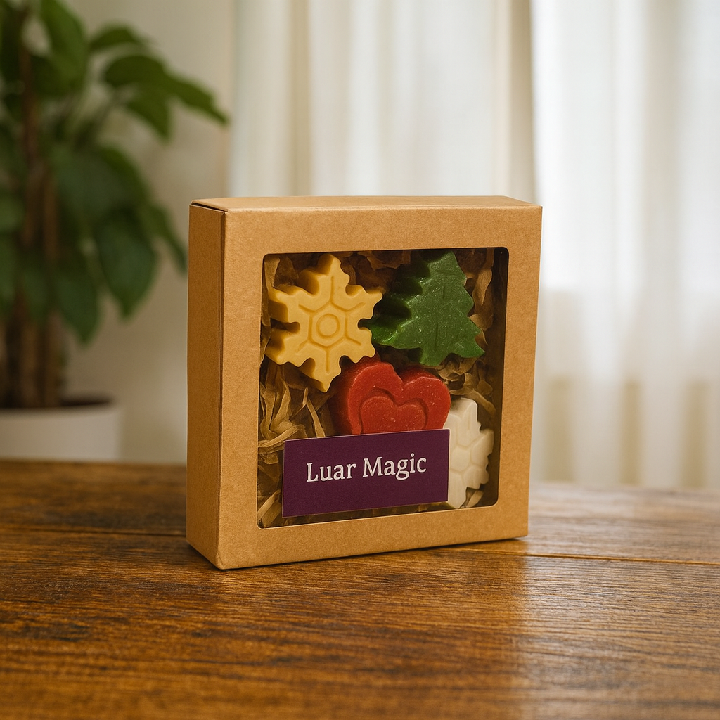 Set de 5 Ceras Artesanales Navidad Botánica