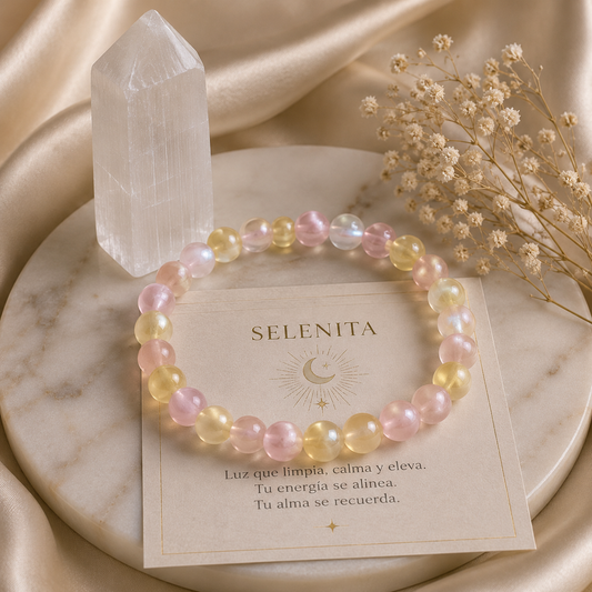 Pulsera de selenita Aura