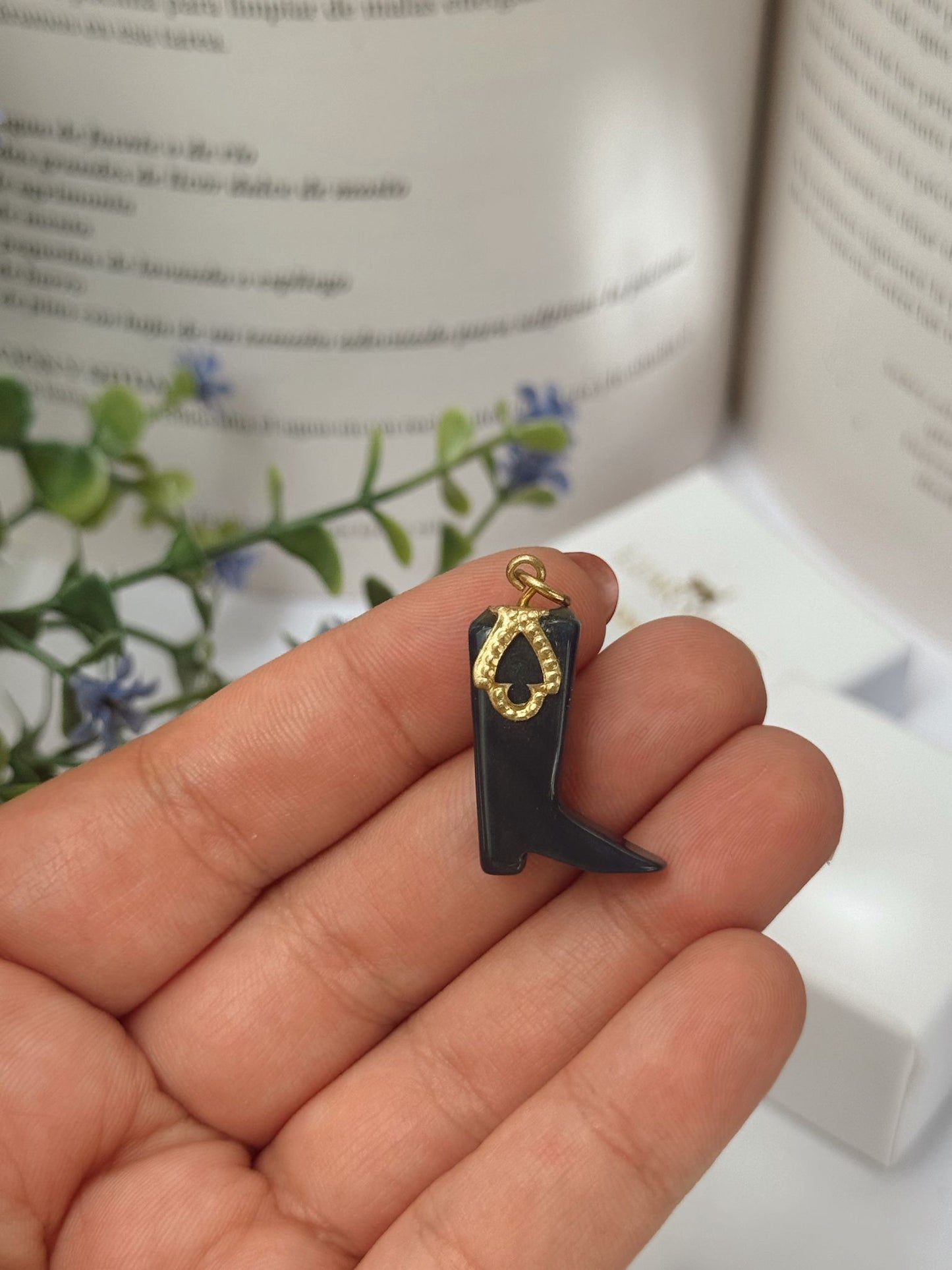 Colgante Botas de mineral acero inoxidable