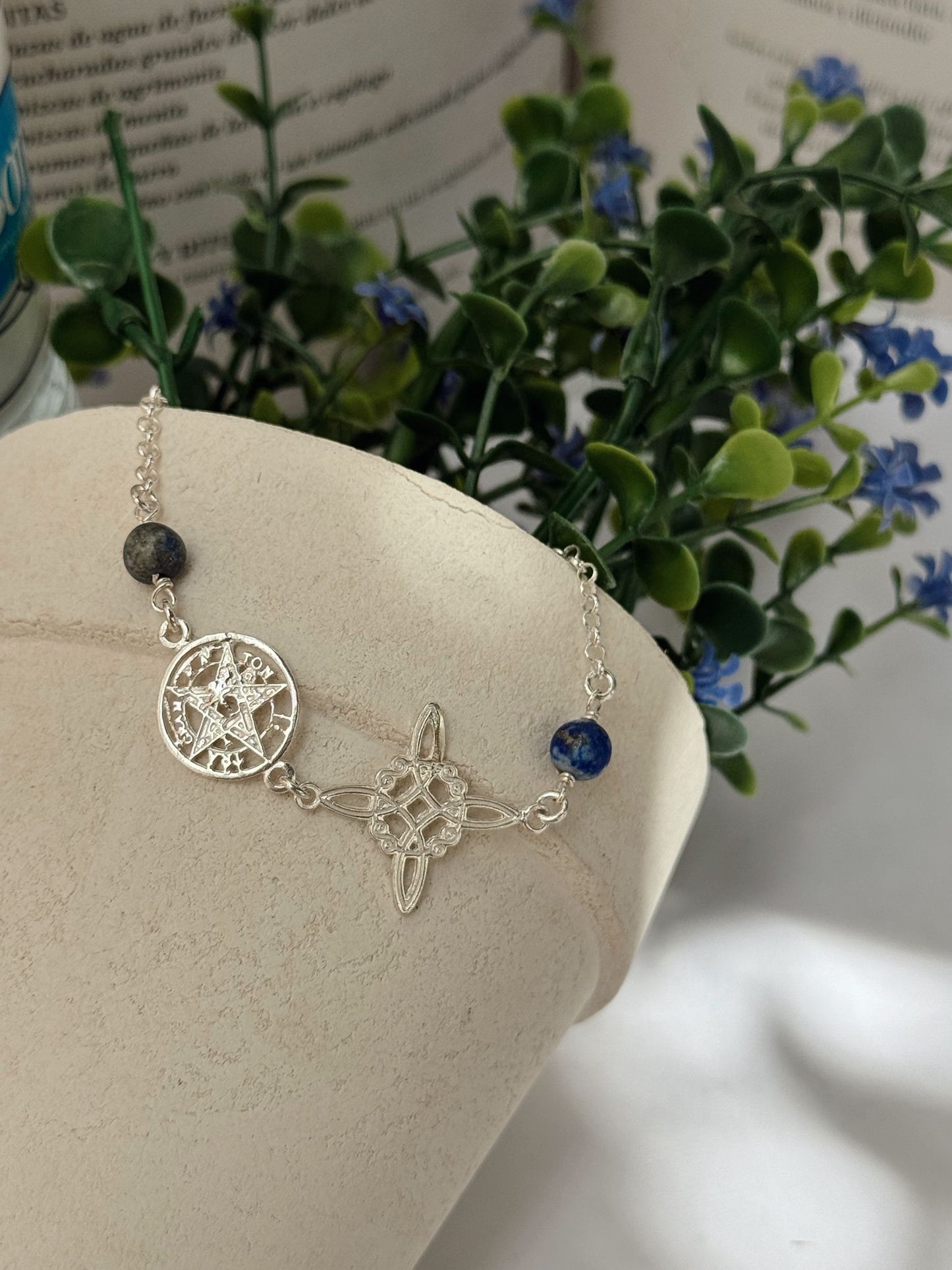 Pulsera triple protección plata 925