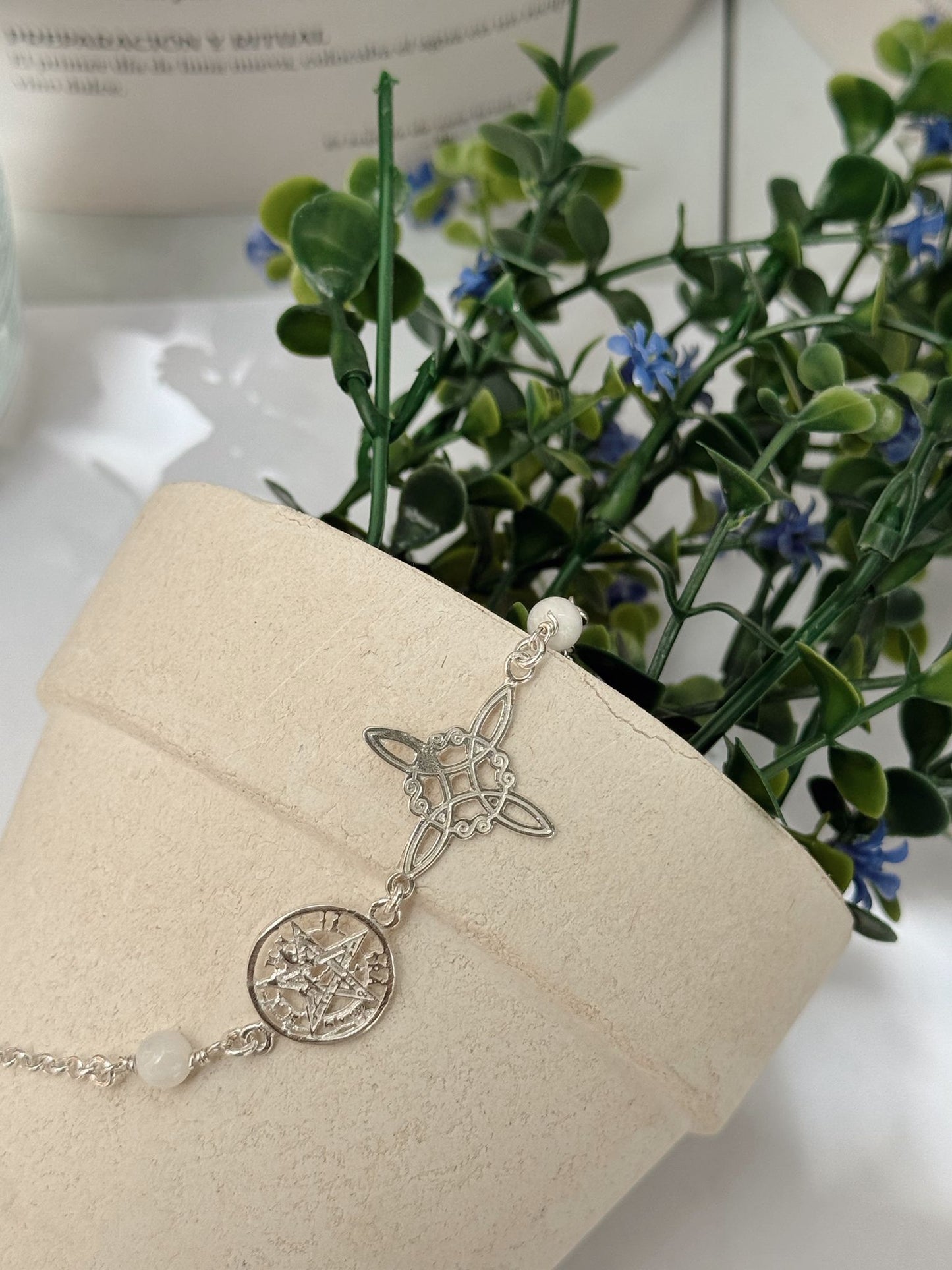 Pulsera triple protección plata 925