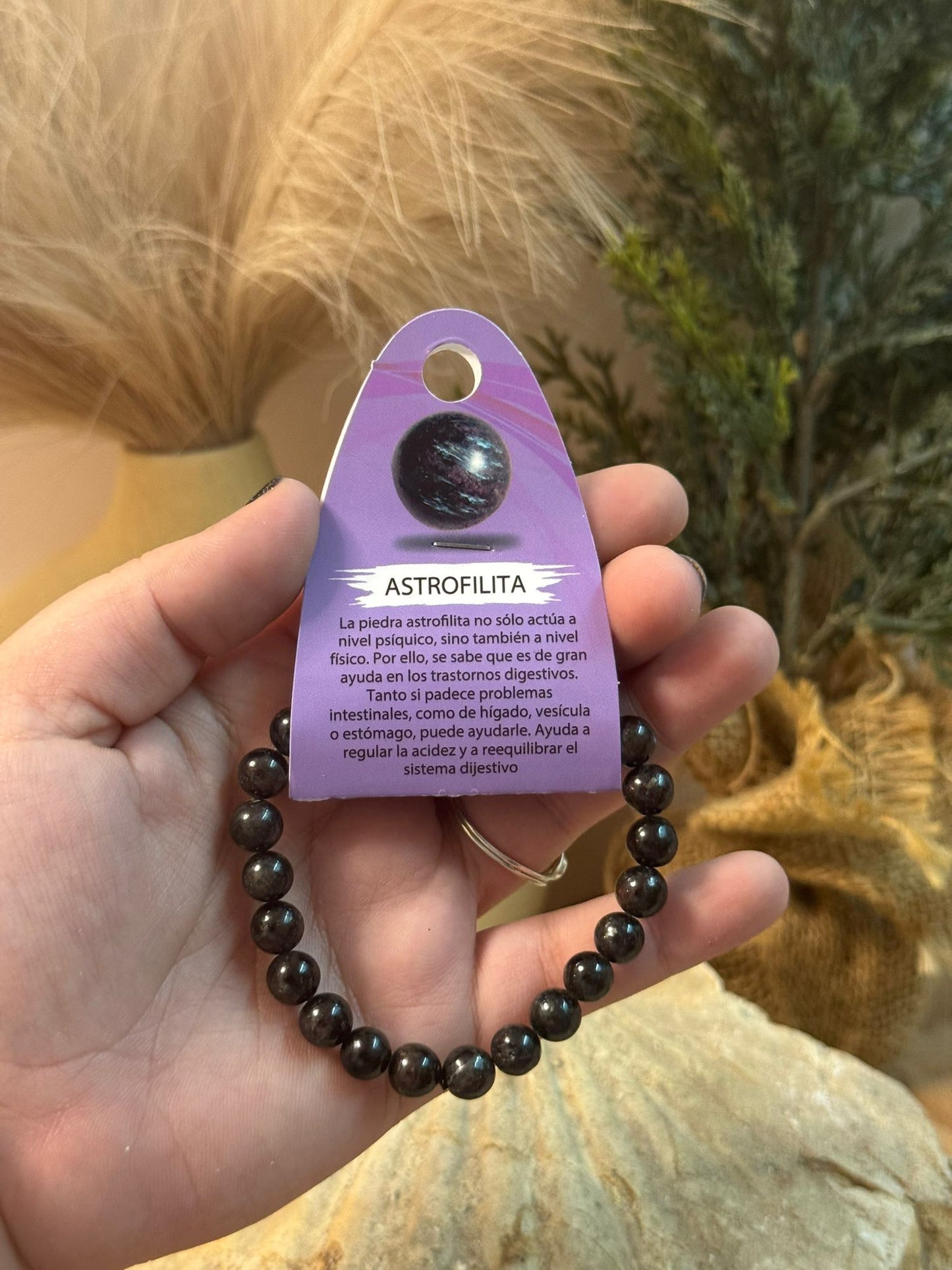 Pulsera mineral astrofilita 4mm