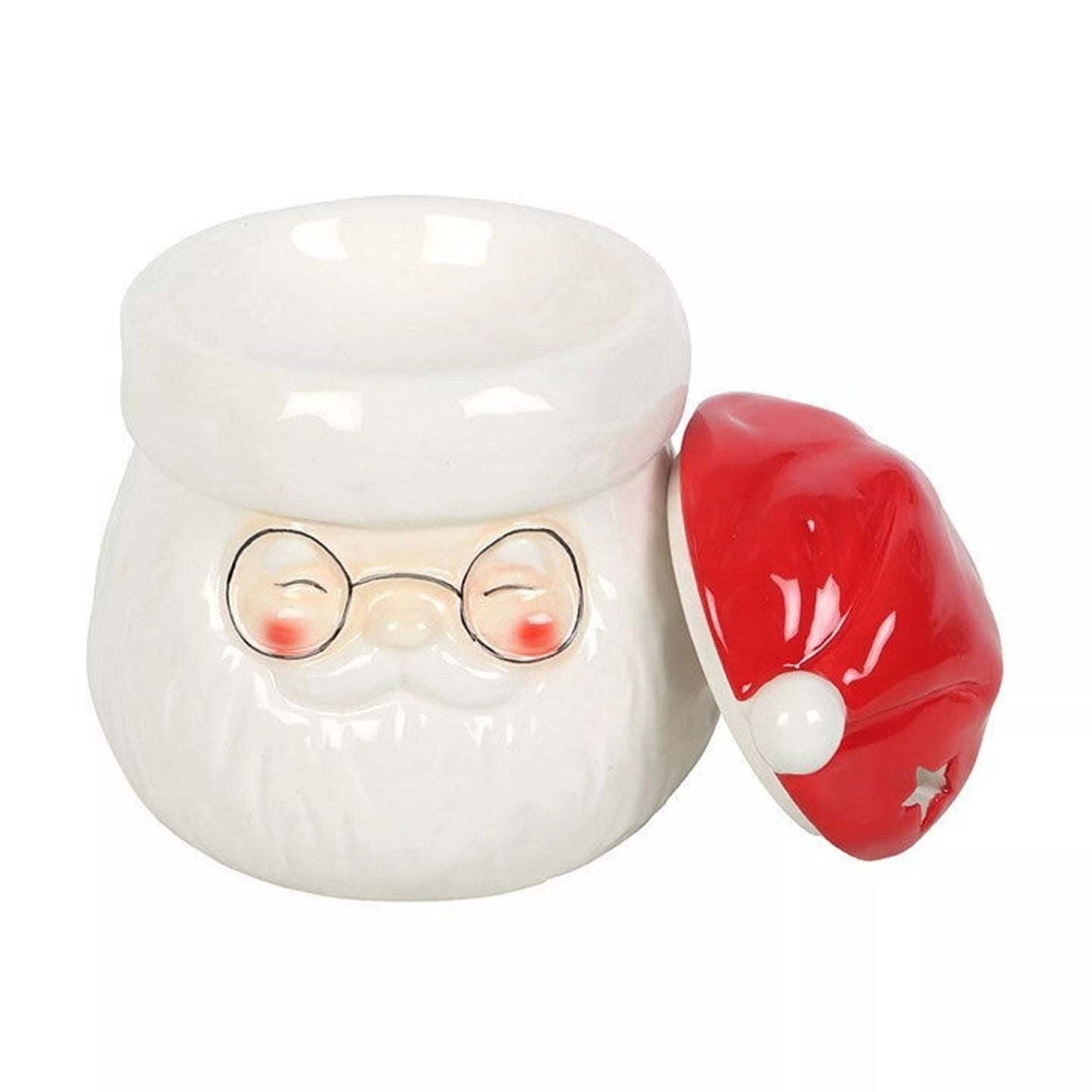 Quemador de aceite y calentador de cera con forma de Papá Noel