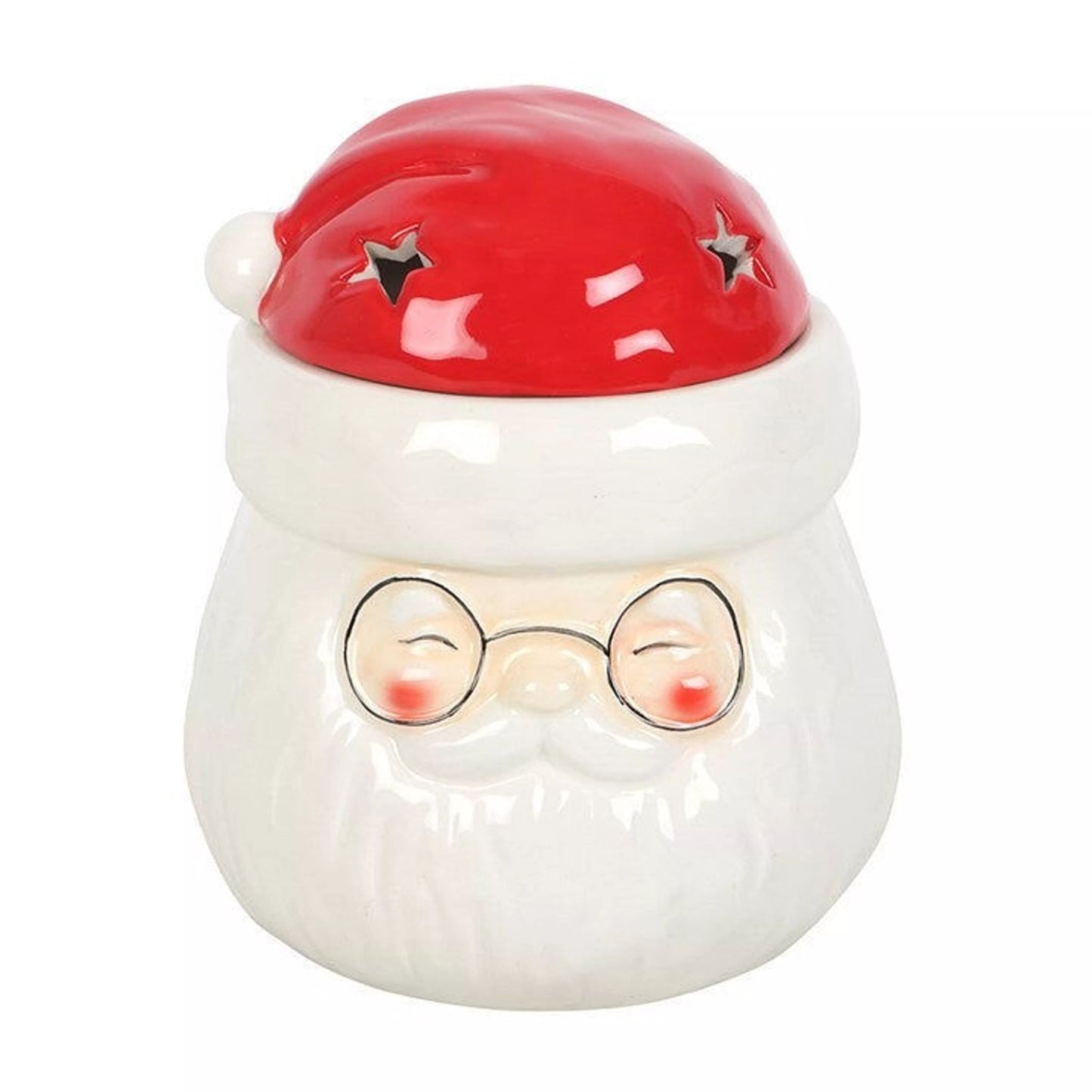 Quemador de aceite y calentador de cera con forma de Papá Noel