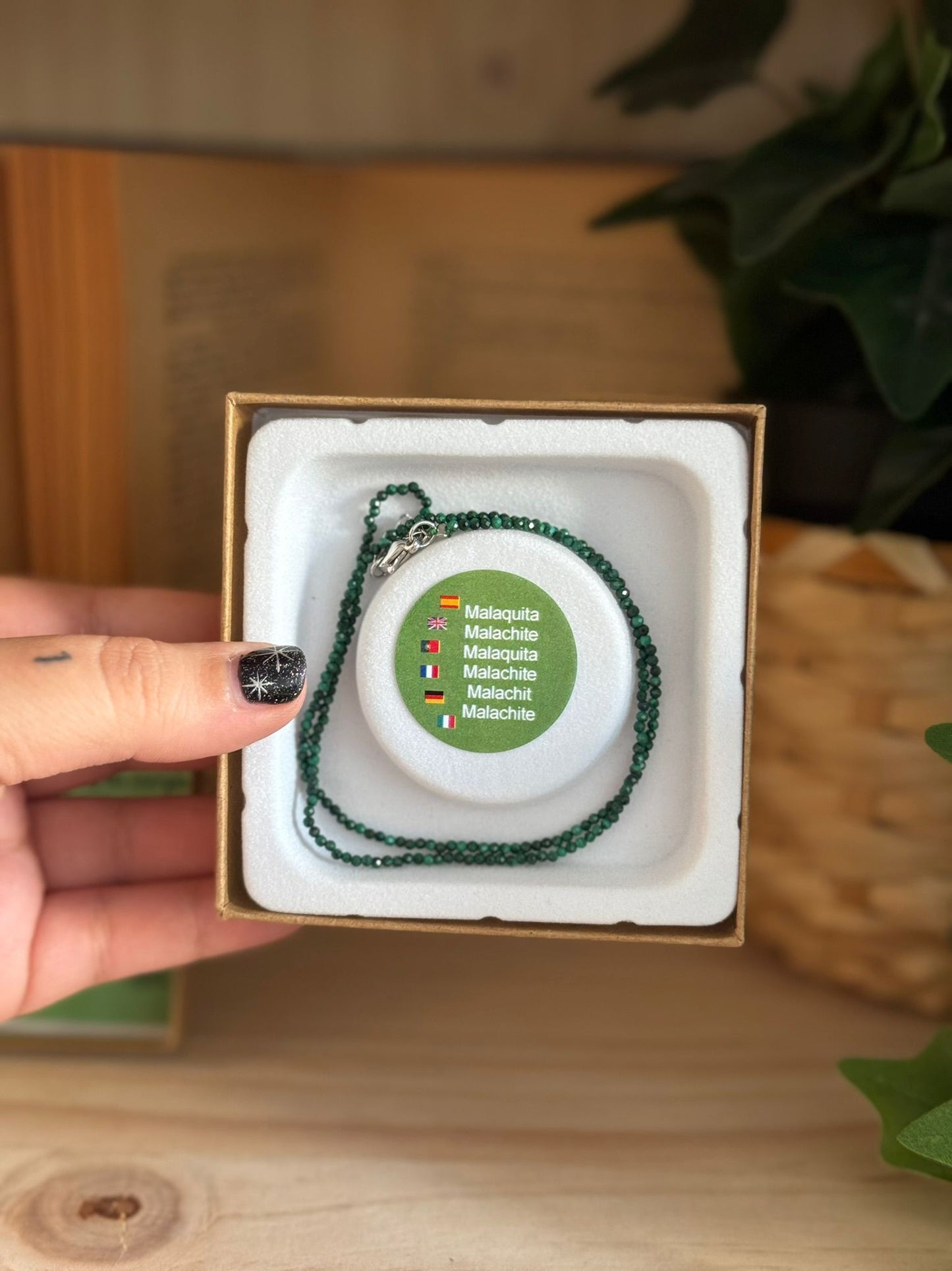 Collar y Pulsera de Malaquita – Calidad Extra