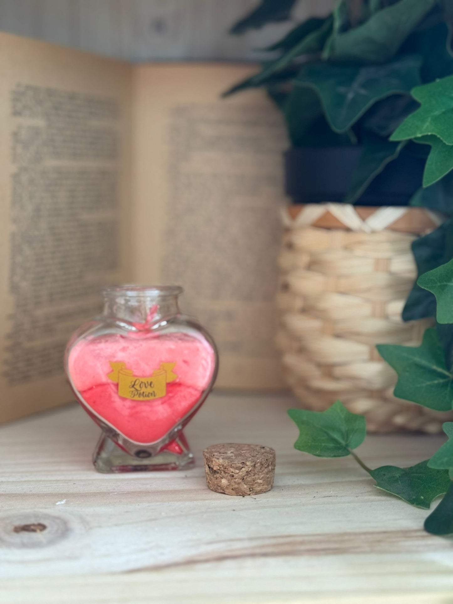 Vela Love Potion (Basada en Harry Potter) aroma fresa y chuche
