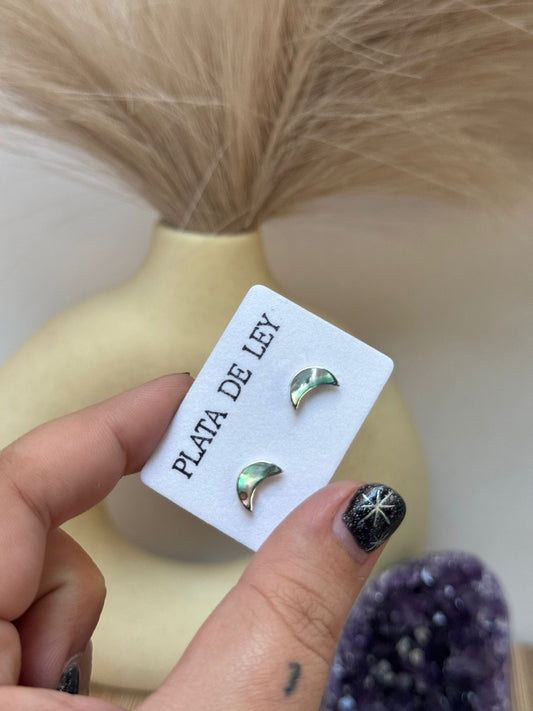 Pendientes Luna de Avalon en Plata 925