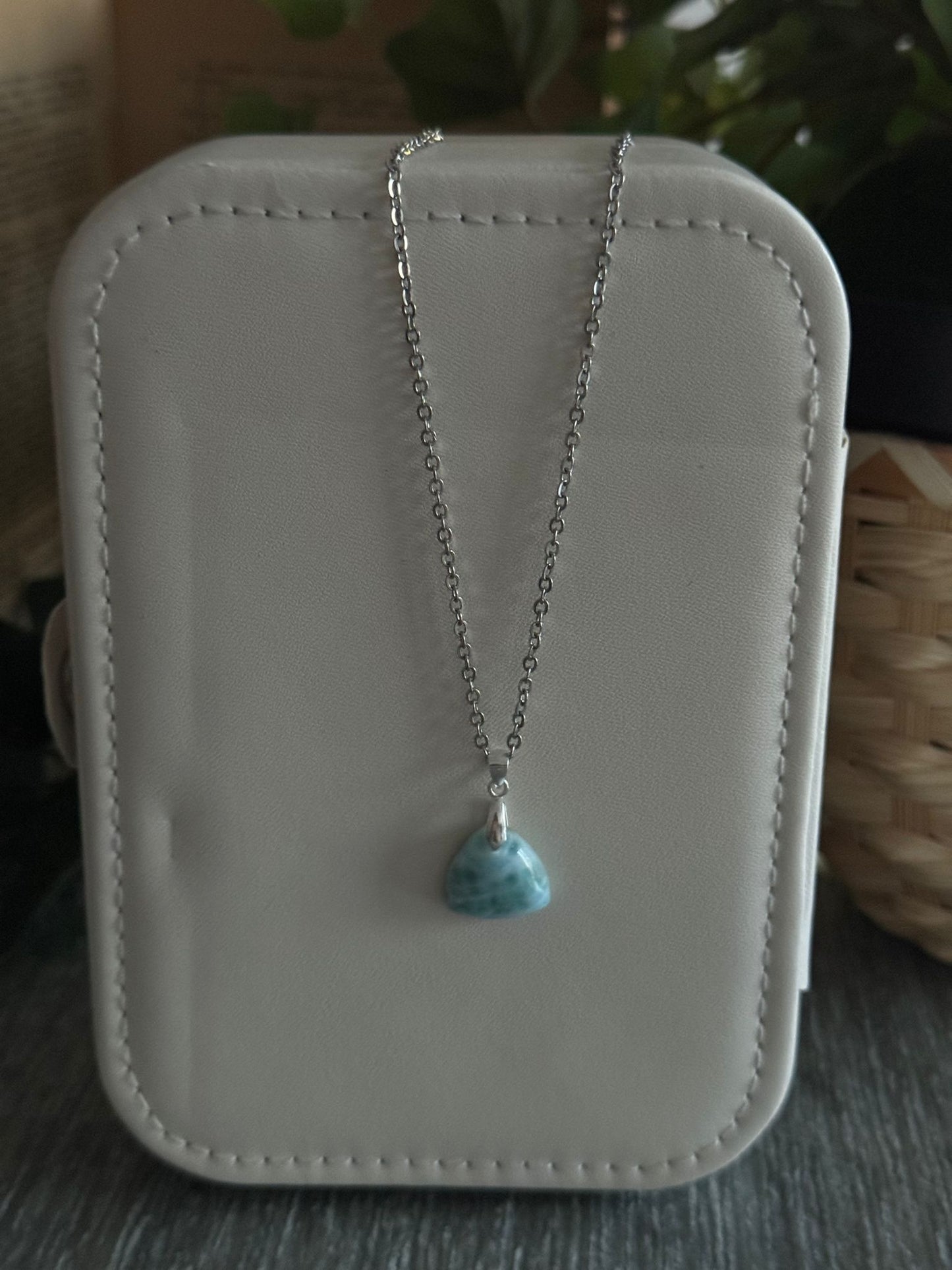 Colgante de Larimar plata 925
