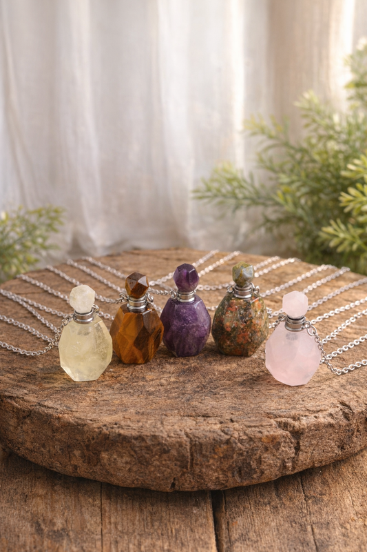 Colgante Botecito de Mineral Natural