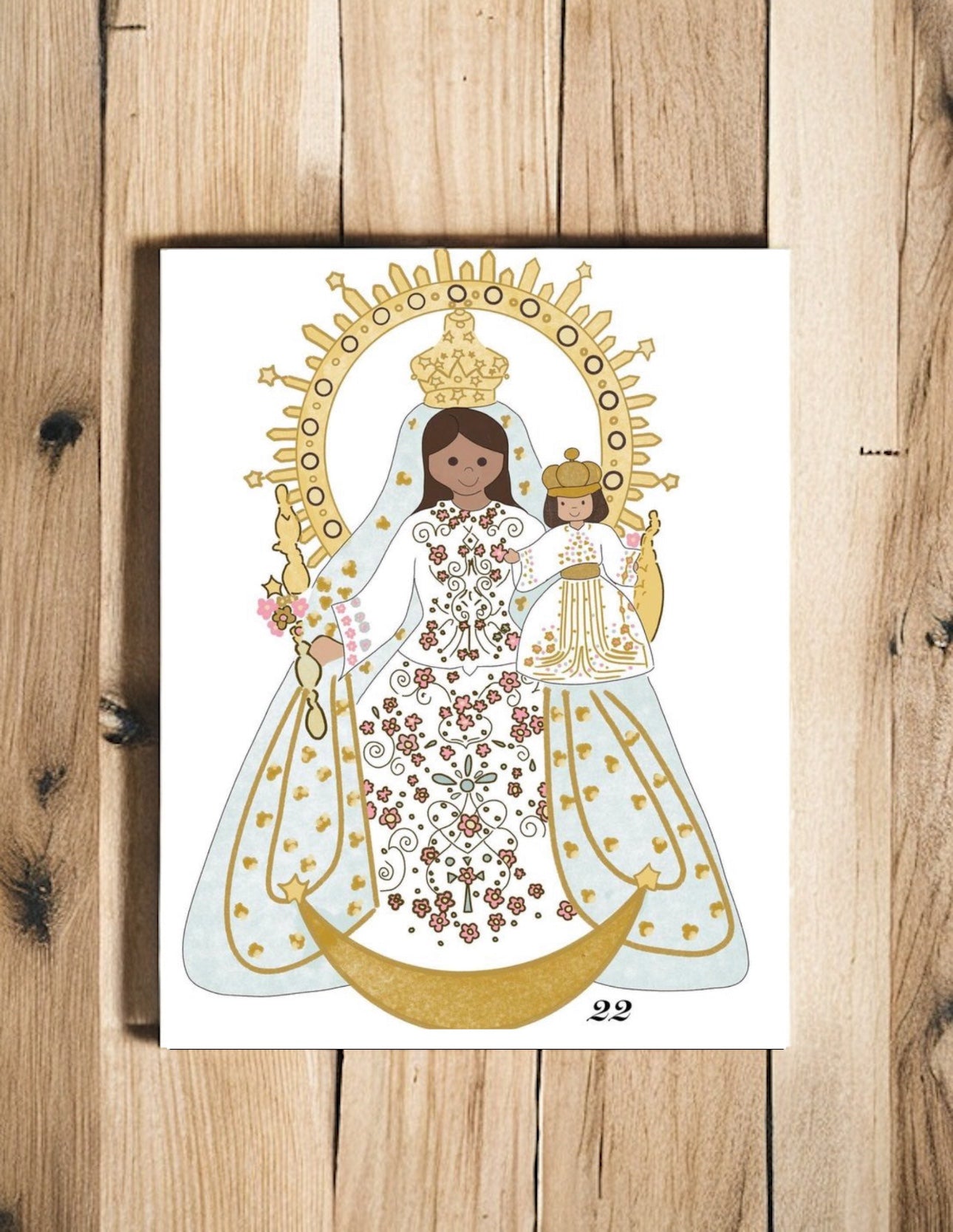 VIRGENCITA EN ACUARELA