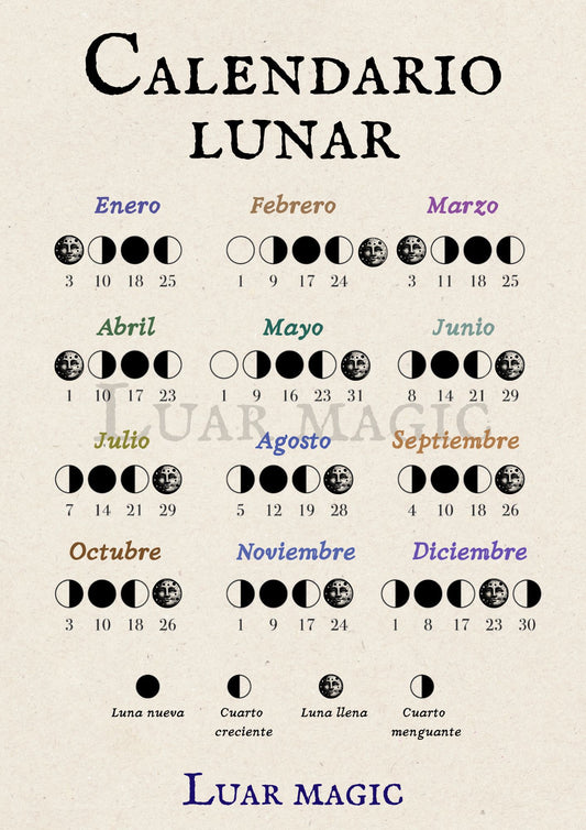 Pack calendario Lunar 2026 (exclusivo Luar magic)