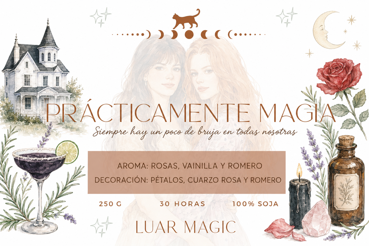 VELA ARTESANAL PRÁCTICAMENTE MAGIA · HERMANAS OWENS