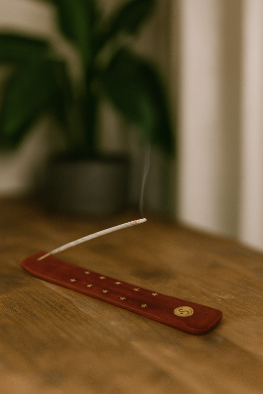 Quemador de Incienso de Madera de Mango Ying Yang