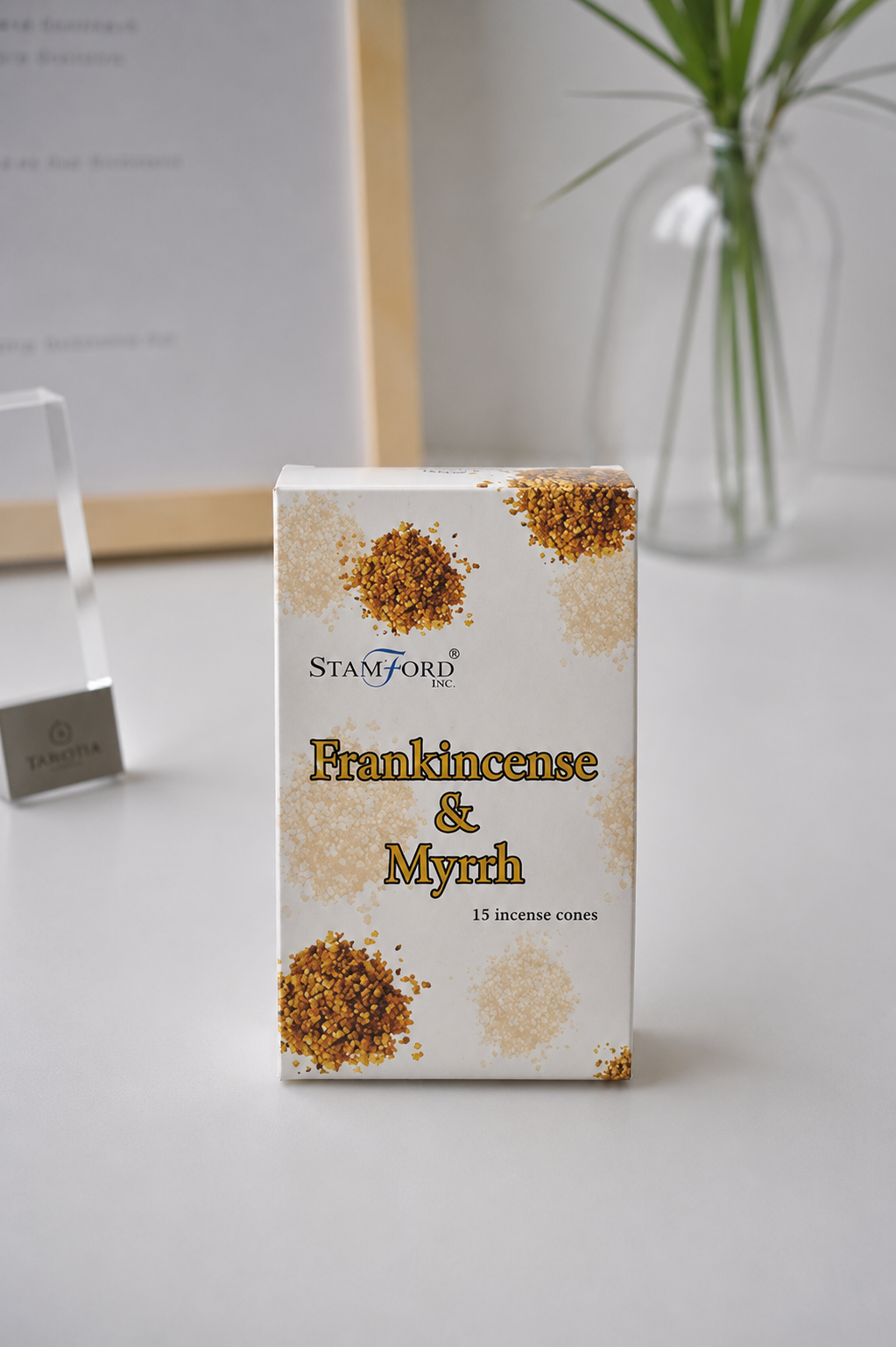 Conos de incienso de frankincense y mirra
