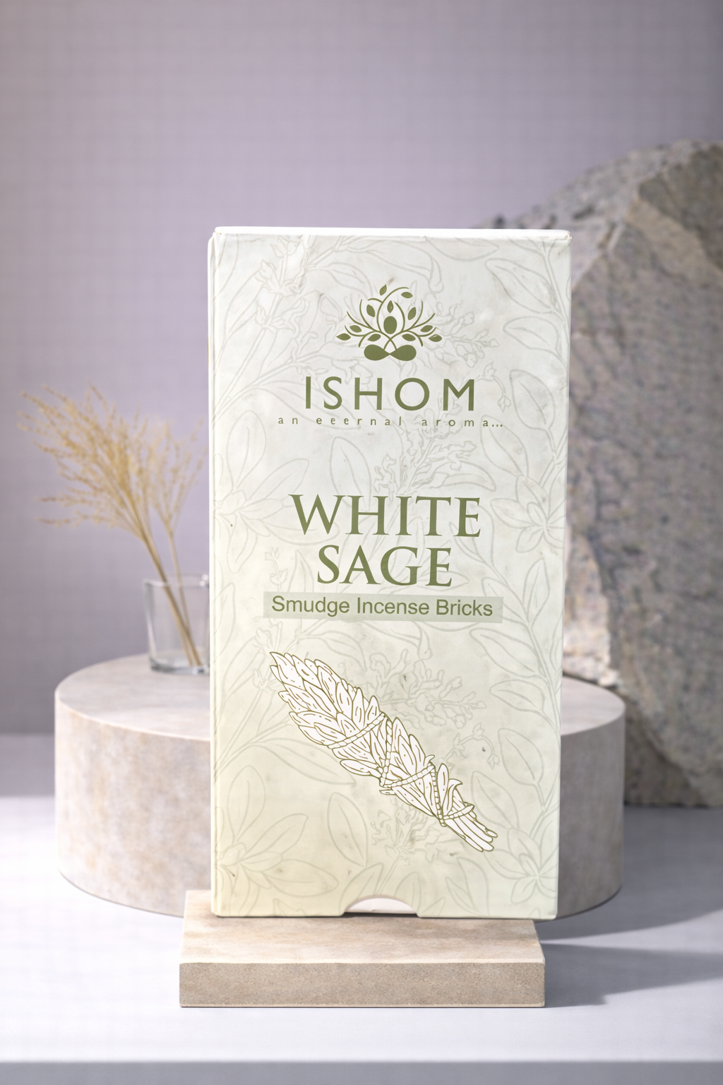 Ladrillos de Salvia Blanca con Quemador de Cemento