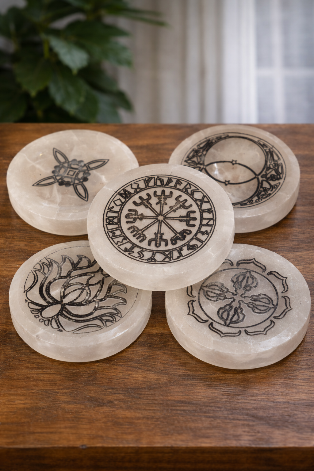 Cuencos de selenita diferentes modelos