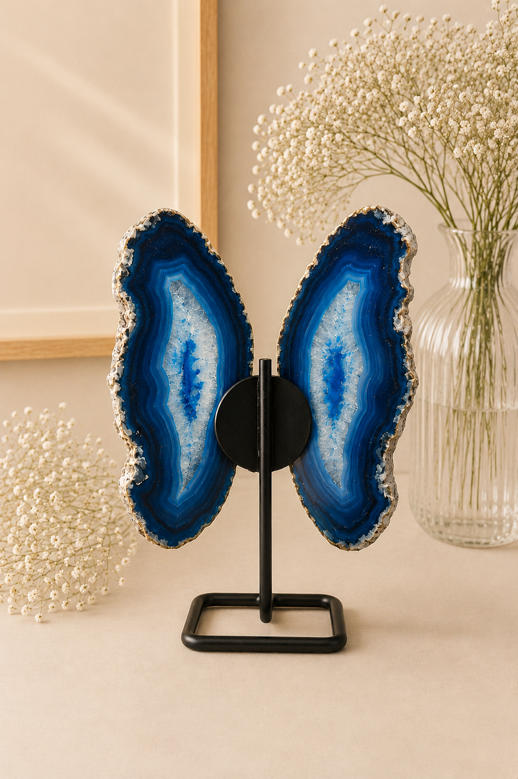 Mariposa de agata azul