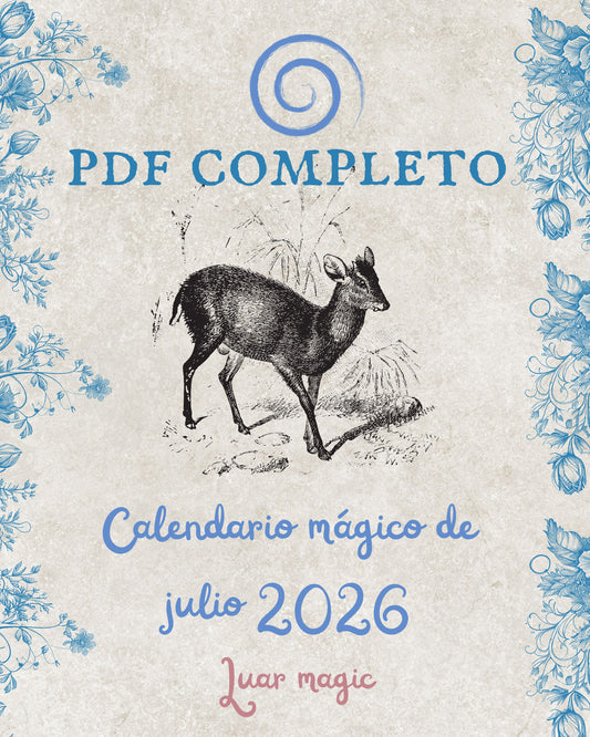 PDF CALENDARIO MÁGICO JULIO 2026 – LUARMAGIC