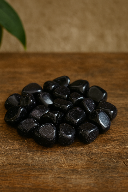 Rodado Aventurina azul (lluvia de estrellas)